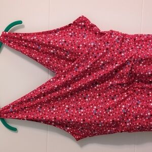 Land's End Patriotic print chlorine resistant surplice swimwear dress 26W